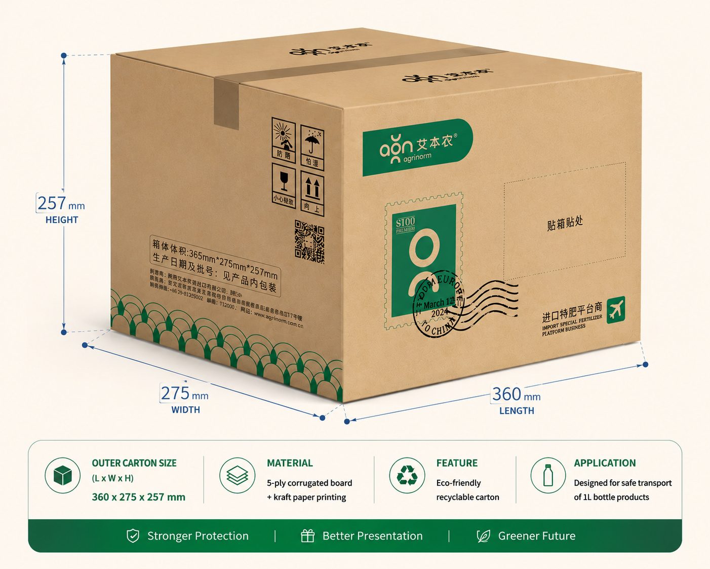 Element Feed Ca150+B50 1L carton dimensions