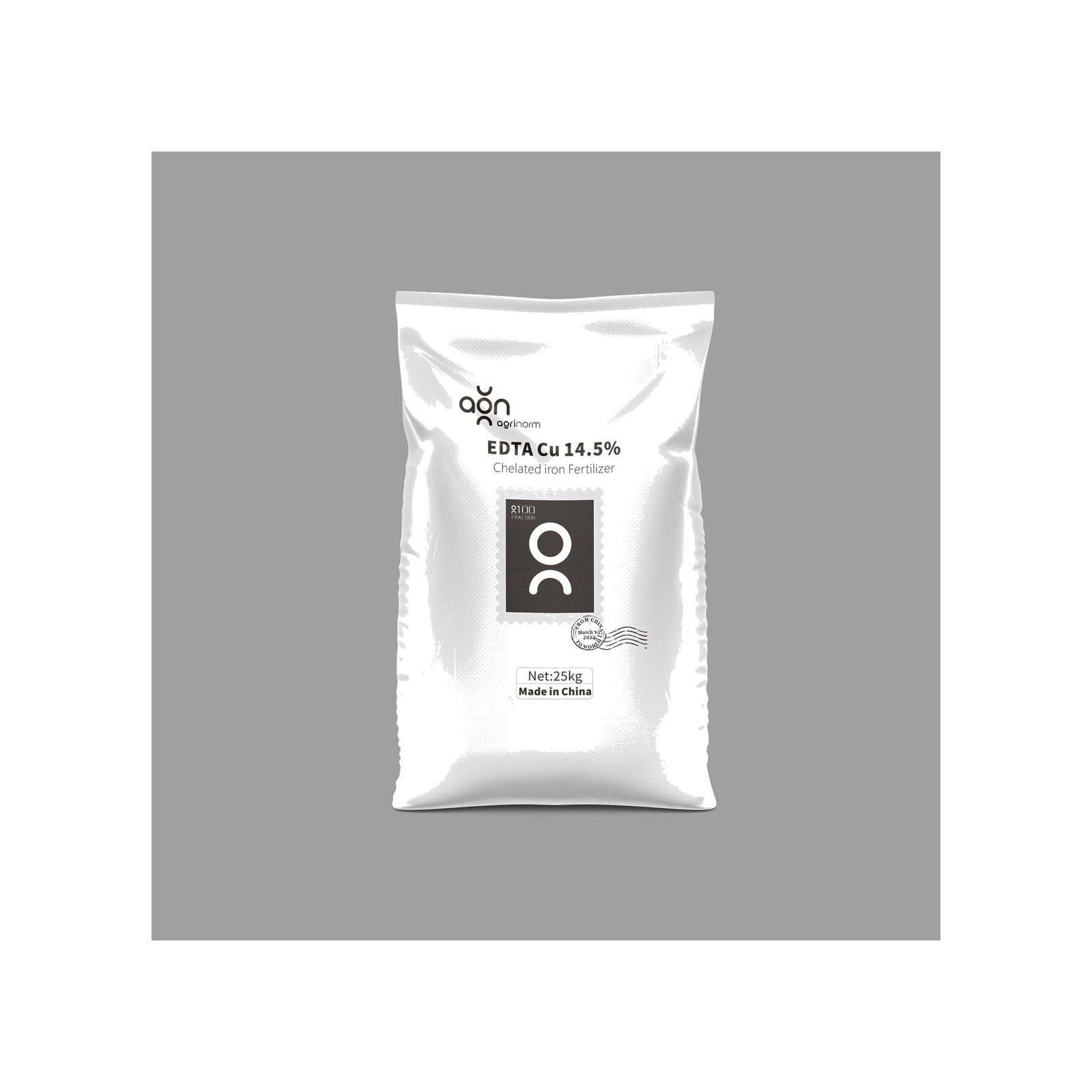 EDTA Cu 14.5% label and packaging details