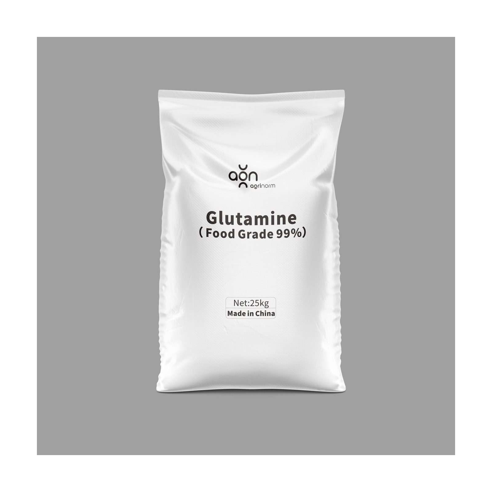 Glutamine 99% label and packaging details