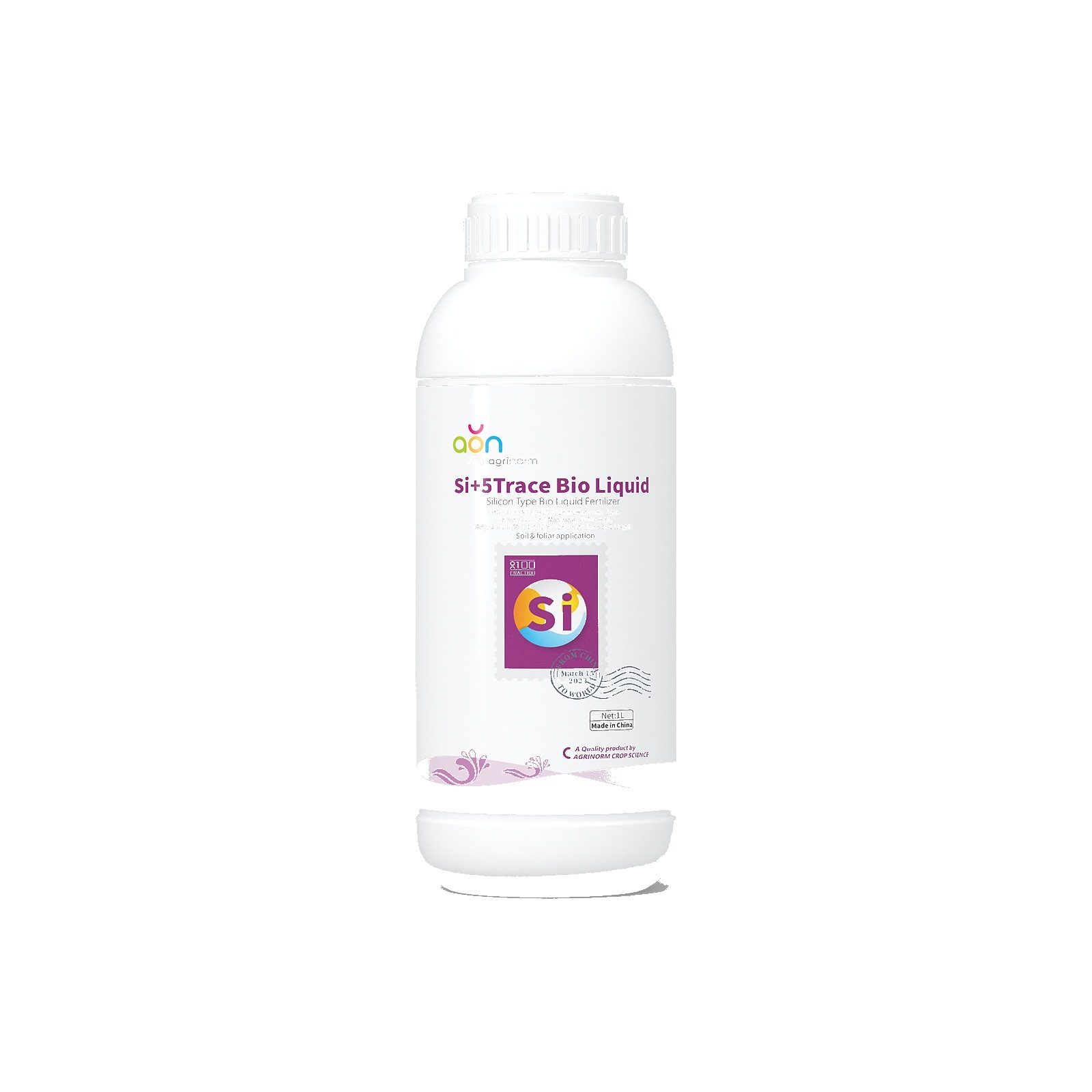 Si + 5Trace Bio Liquid label and packaging details